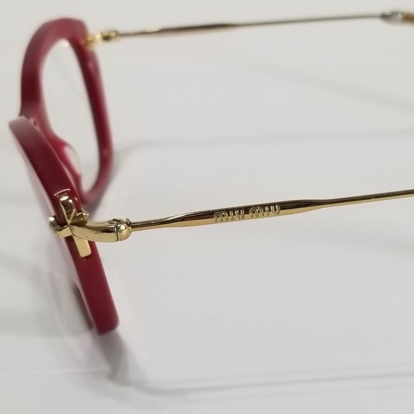 Gorgeous Miu Miu Red Eyeglasses Frames - Picture 14 of 16